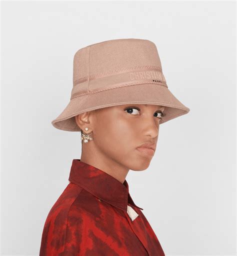 pink dior bucket hat
